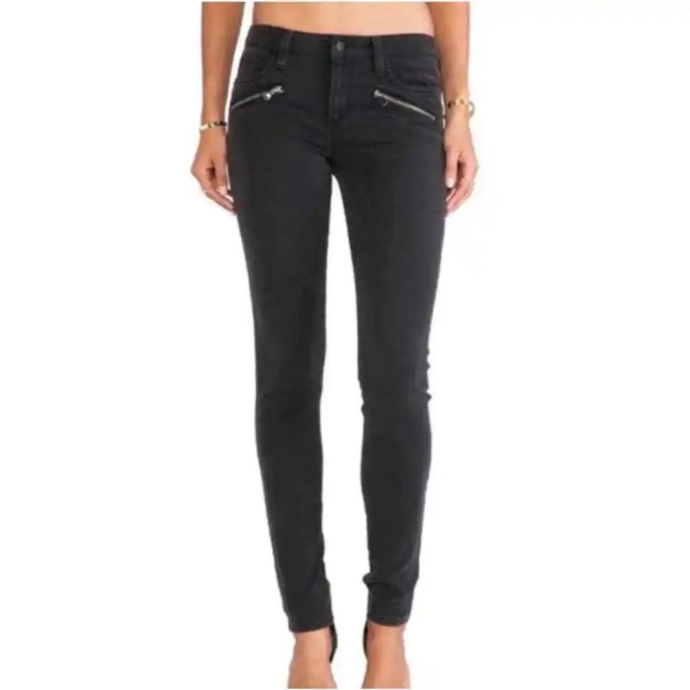 Joes Jeans Womens Black Skinny Ankle Jeans Nikitia Zip Pocket GPVNTK5968 size 27